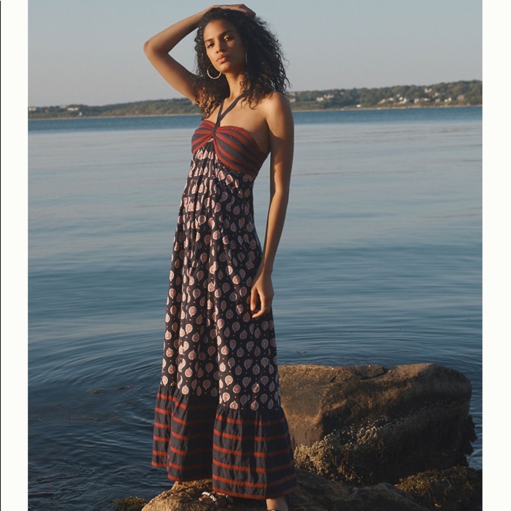 Anthropology- Zosime Halter Maxi dress M